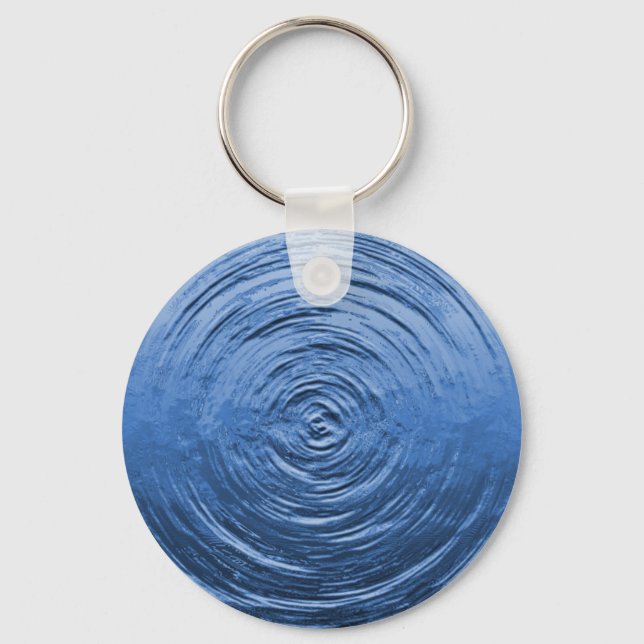 Water Ripple Blue Keychain (Front)