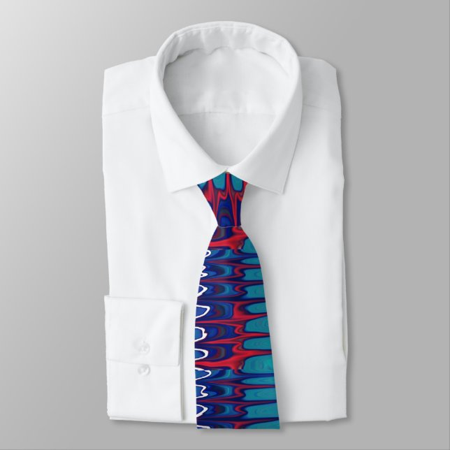 Water Ripple Flowing Abstract Movement Tie (Tied)