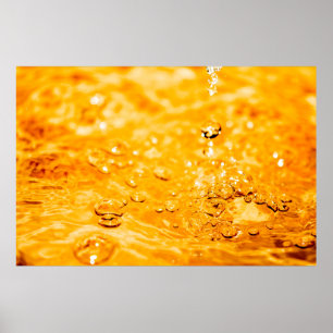 Water ripple liquid clean surface poster