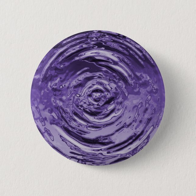 Water Ripple Purple 2 Inch Round Button (Front)
