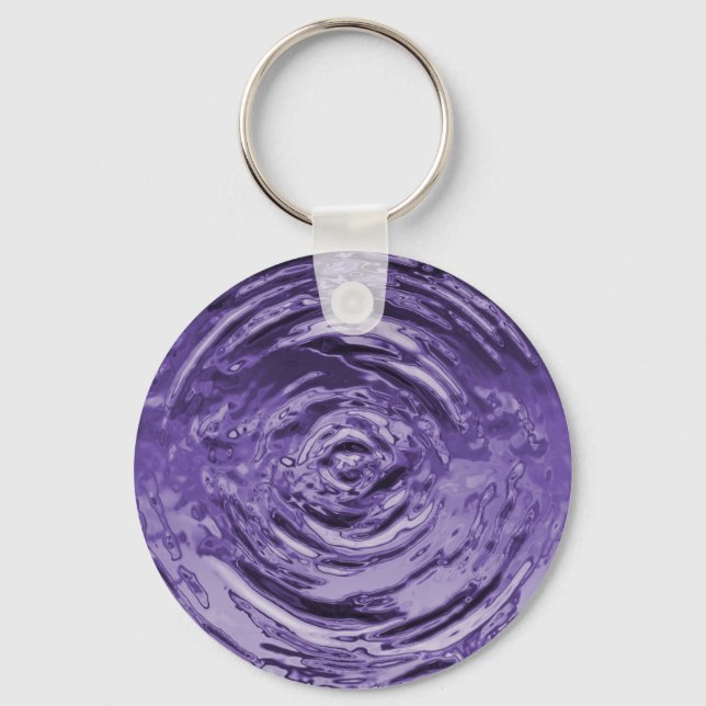 Water Ripple Purple Keychain (Front)