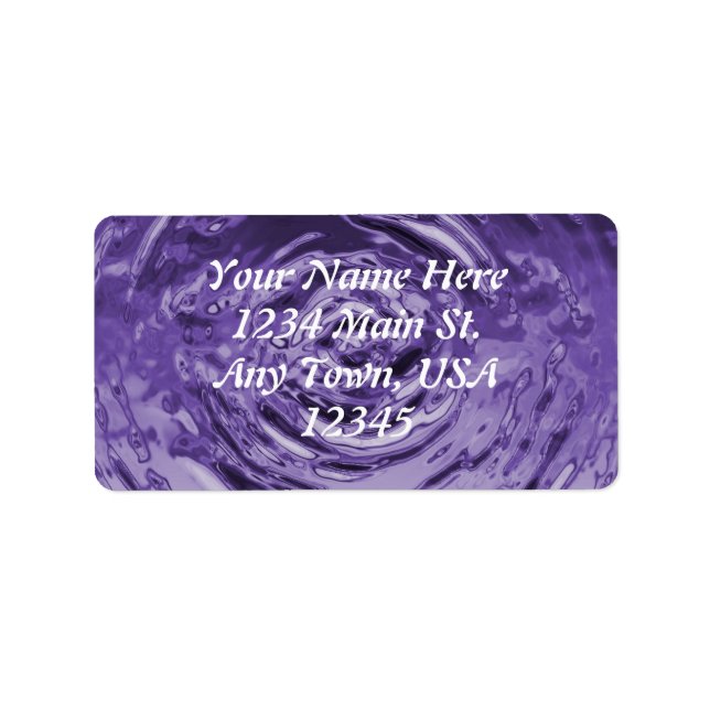 Water Ripple Purple Label (Front)