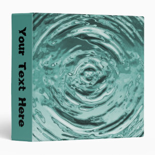 Water Ripple Teal - 1.5" Binder