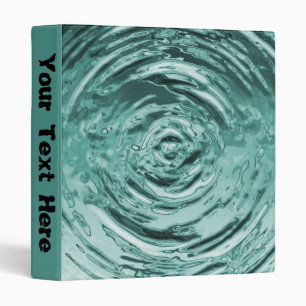Water Ripple Teal - 1" Binder