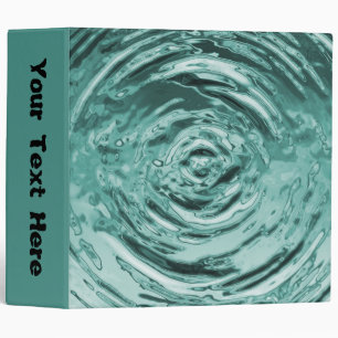 Water Ripple Teal - 2" Binder