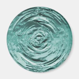 Water Ripple Teal Magnet