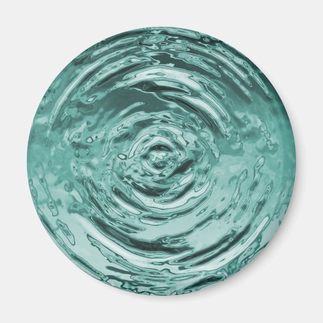 Water Ripple Teal Magnet (Front)