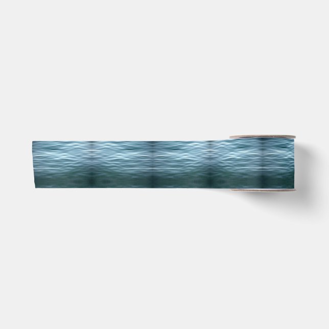 Water Ripples Abstract Satin Ribbon (Front)