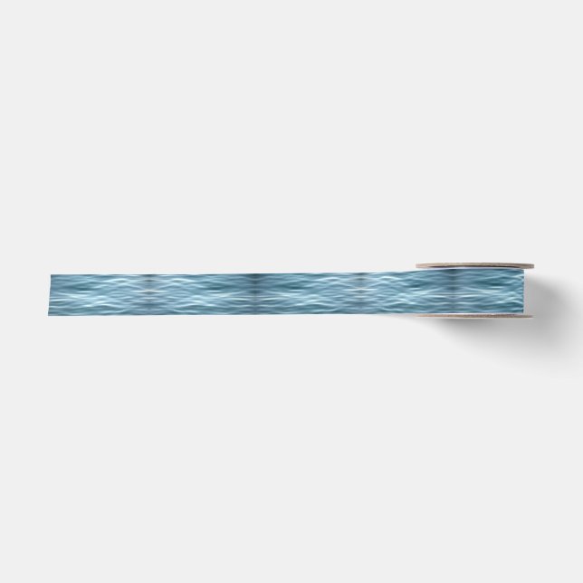 Water Ripples Abstract Satin Ribbon (Front)