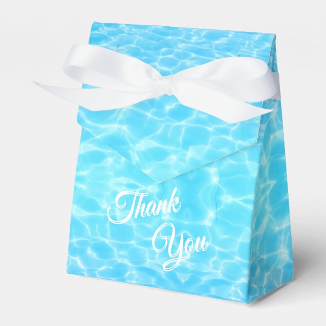 Water ripples Pool party Beach party Summer party  Favor Box (Front Side)