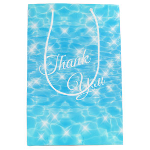 Water ripples Pool party Beach party Summer party Medium Gift Bag