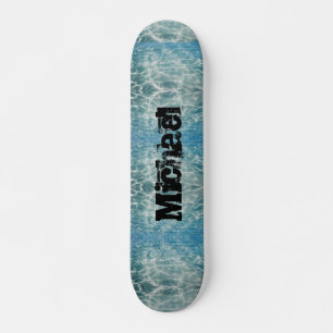 Water Rippling Abstract Design to Personalize Skateboard