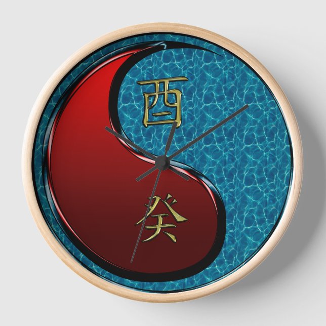 Water Rooster Clock (Front)