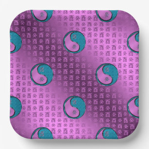 Water Rooster Paper Plate