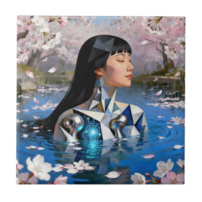"Water’s Digital Dream" – A Digital Portrait       Tile (Front)