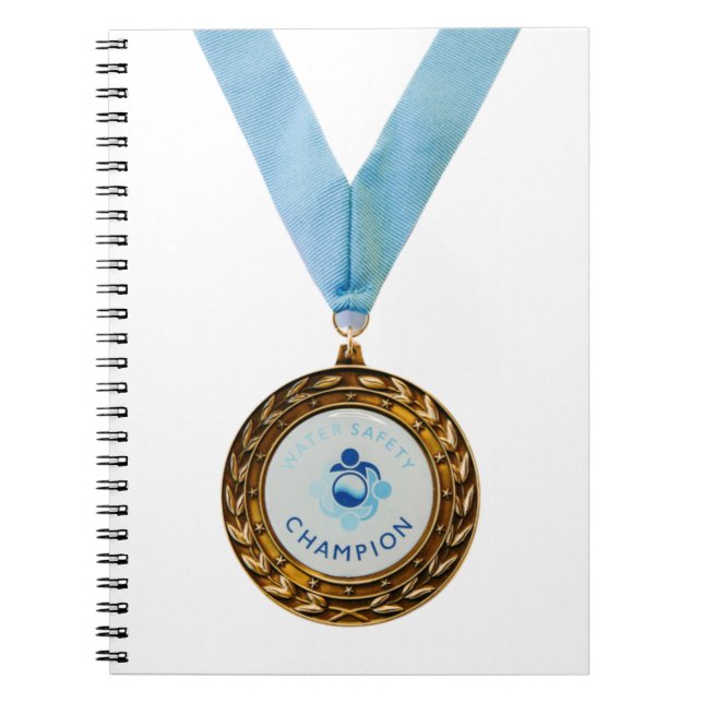 Water Safety Champion Spiral Notebook (Front)