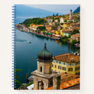 Water   San Benedetto Church Lake Garda, Italy Notebook