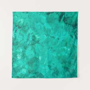 Water sea blue wave turquoise liquid background tapestry