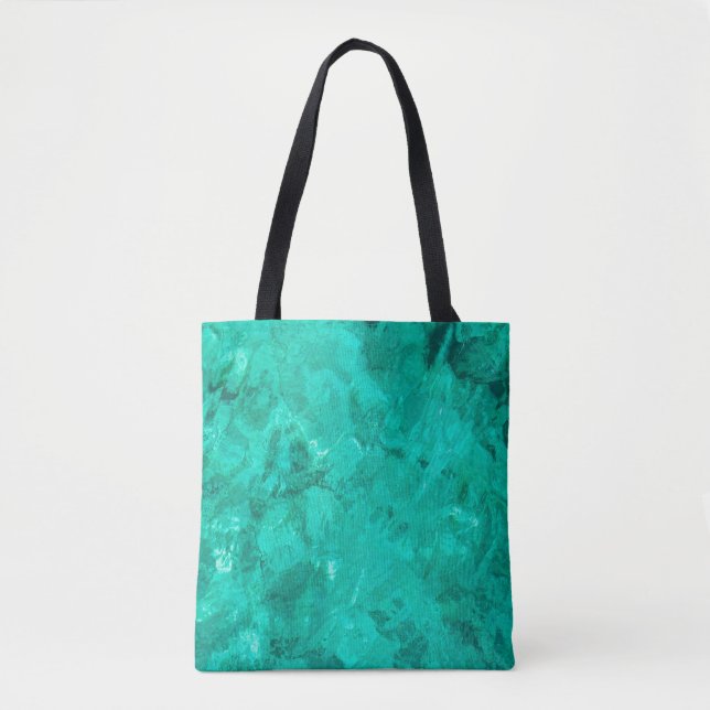 Water sea blue wave turquoise liquid background tote bag (Front)