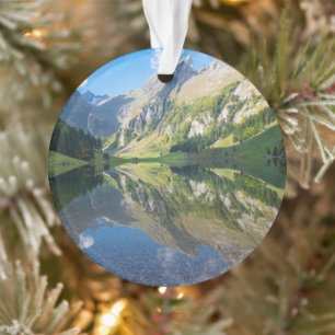 Water Seealpsee Lake Swiss Alps Switzerland Ornament