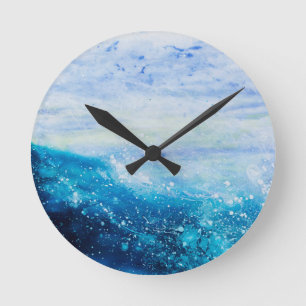 Water Series 1 Round Clock