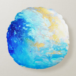 Water Series 2 Round Pillow