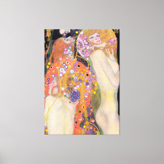 Water Serpents, Gustav Klimt Canvas Print