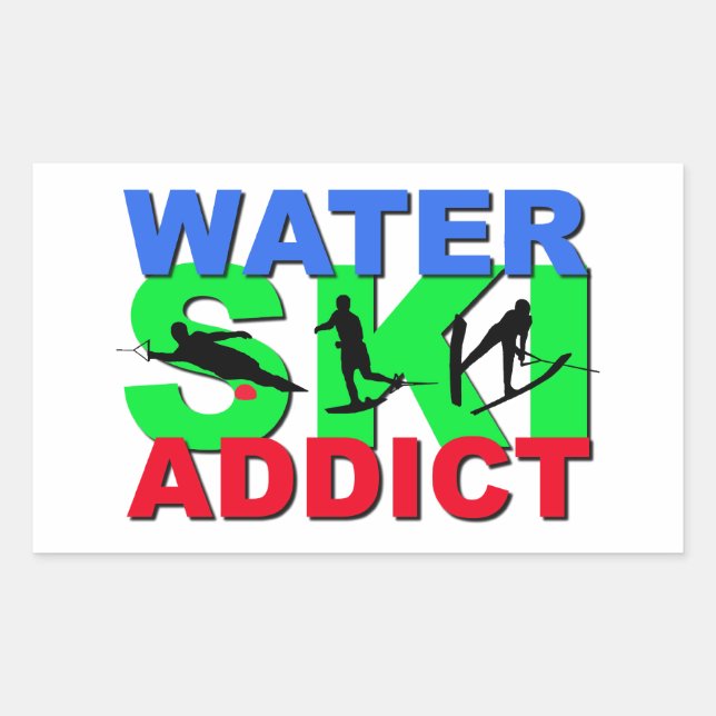 Water Ski Addict Sticker (Front)
