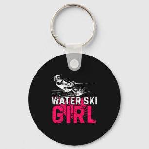 Water Ski Girl Water Skiing Water Sports Waterskii Keychain