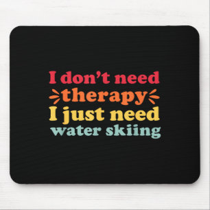 Water ski i love water skiing for men and women  mouse pad