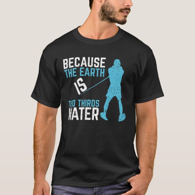 Water Ski Skiing Waterski Gift T-Shirt (Front)