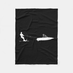 Water Ski - Water Skiing Gift For Water Skiers  Fleece Blanket