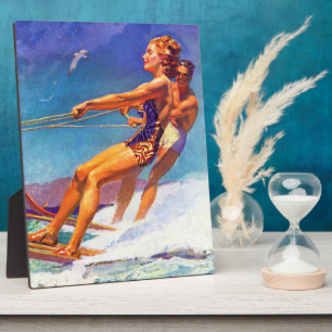 Water Skier by McClelland Barclay Plaque