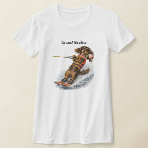 Water Skiing Dachshund T-Shirt