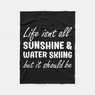 Water skiing for women water skiing for men  fleece blanket