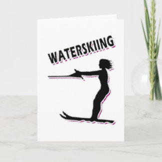 Water Skiing For Women Water Sports Hobby Card