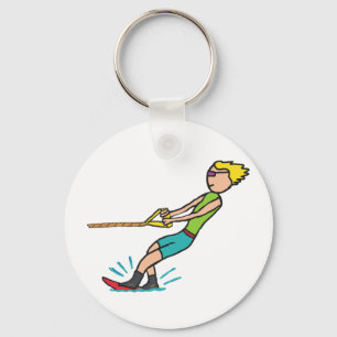 Water Skiing Keychain