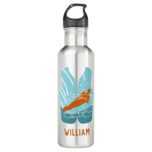 Water Skiing Life Jacket Graphic Personalized 710 Ml Water Bottle