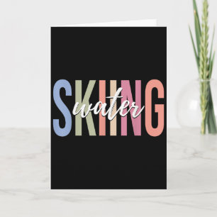 Water Skiing Skier Waterski Water Sports  Card