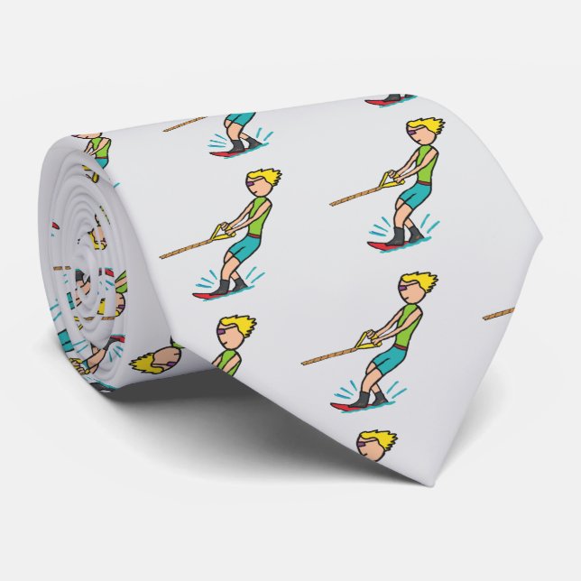 Water Skiing Tie (Rolled)