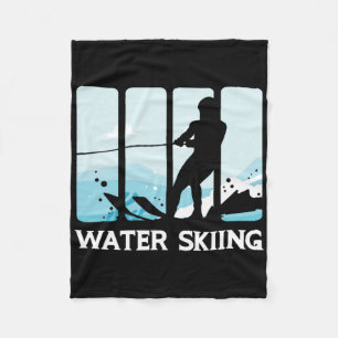 Water Skiing Vacation Summer Adventure Water Sport Fleece Blanket