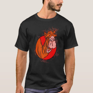 Water Splash Animal Chewing Camel T-Shirt