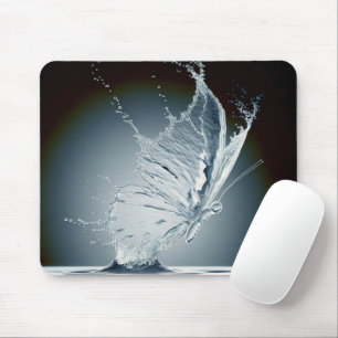 Water Splash Butterfly Mouse Pad