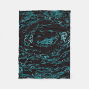 Water splash in close up photography fleece blanket
