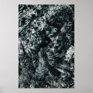 Water splash on body of water poster