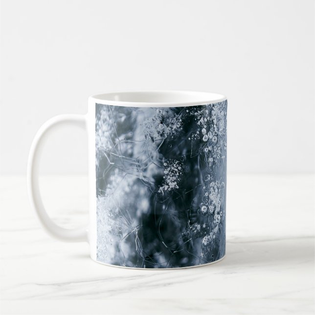 Water splash on white background coffee mug (Left)