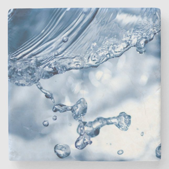 Water Splash Stone Coaster (Front)