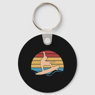 Water Sports Athlete Surfing Keychain