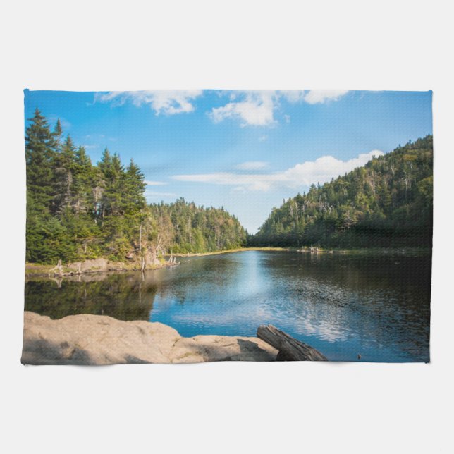 Water | Spruce Lake Quebec, Canada Kitchen Towel (Horizontal)