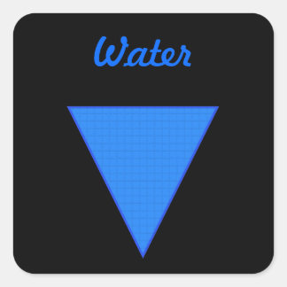 Water Square Sticker